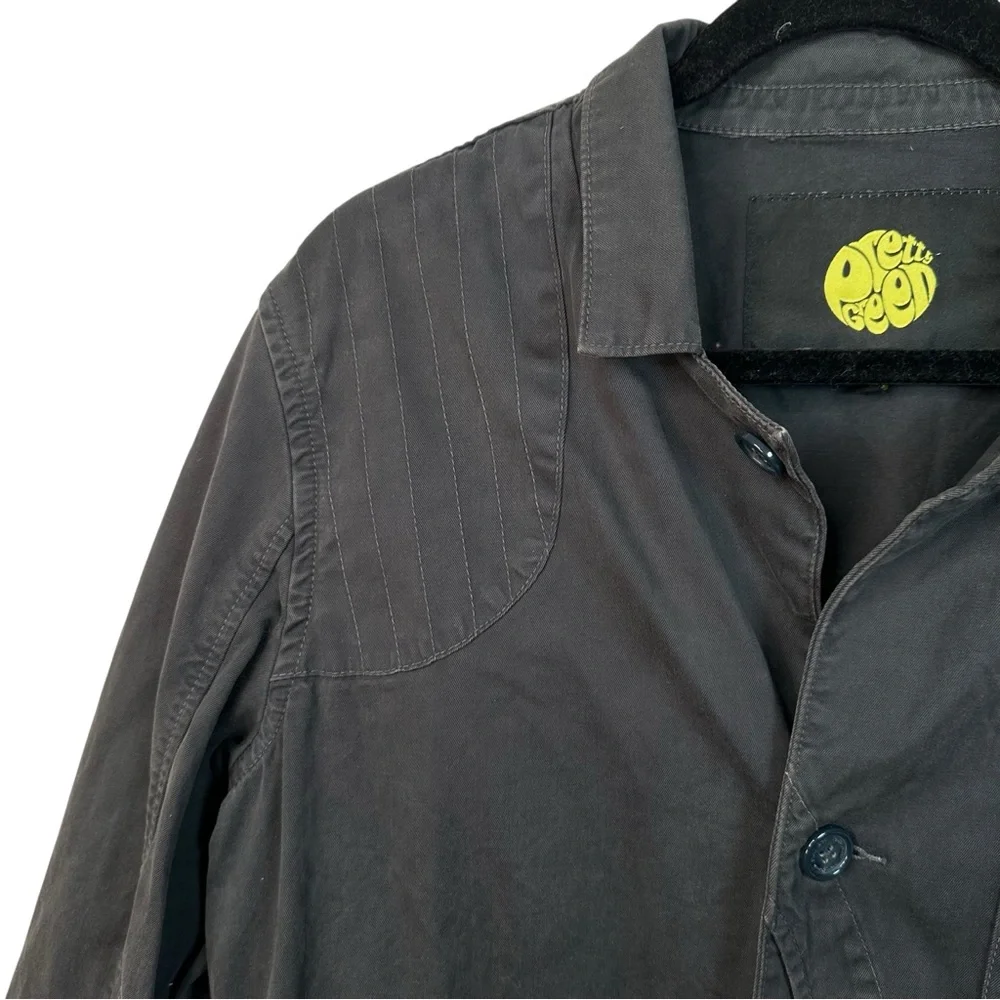 Pretty Green Utility Jacket Black Dark Grey Size L Casual Workwear - Picture 6 of 15